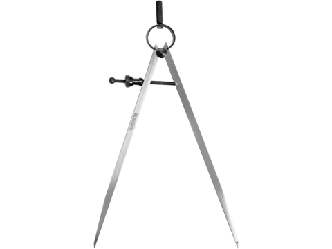 Instrumente de centrare si marcare - Compas profesional 200 mm cu arc, varfuri ascutite, reglaj surub, otel carbon