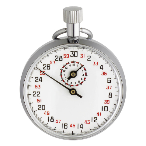 Cronometru mecanic TFA, interval 15 minute, rezolutie 1/10 secunda, carcasa otel inoxidabil [1]