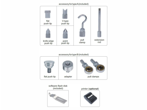 Dinamometru digital industrial INSIZE Tip A 1000N, rezolutie 0,1N, precizie +/-0,2% [2]