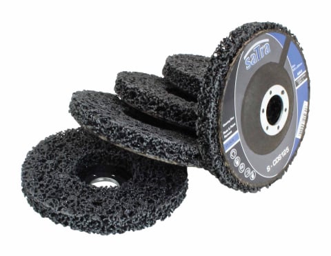 Set 5 buc. Disc de curatare SATRA 125mm x 22mm abraziv din material netesut dur [1]