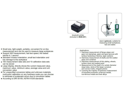 Durometru digital cu Ultrasunete INSIZE 9646-300 pentru masuratori rapide HV, HRC si HB [2]