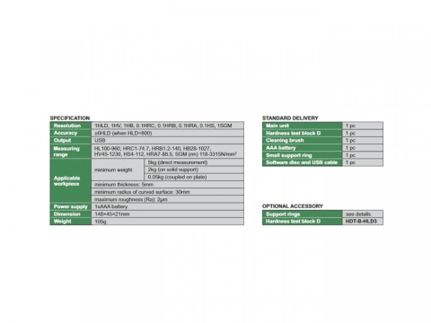 Durometru digital LEEB INSIZE HDT-L411 cu sonda D, conversie HRC, HRB, HRA, HB, HV, HS [2]