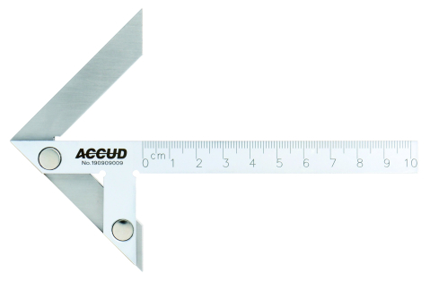 Echer de centrare ACCUD 150x130mm, pentru diametre 4-190mm, acuratete 0.15mm, otel inoxidabil [0]