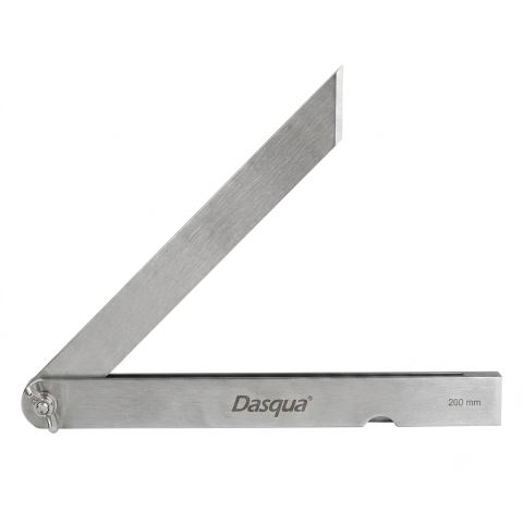 Instrumente de masurat planeitati si unghiuri - Echer reglabil din otel inoxidabil Dasqua 250 mm