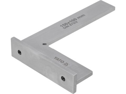 Echer vinclu drept cu talpa 150x100 mm, otel calit, DIN 875, clasa II [2]