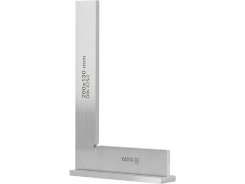 Echer vinclu drept cu talpa 200x130 mm, otel calit, DIN 875, clasa II [1]