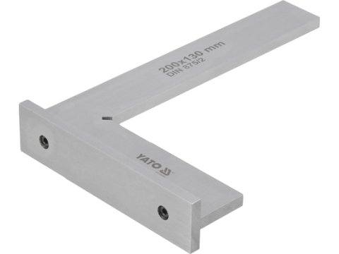 Echer vinclu drept cu talpa 200x130 mm, otel calit, DIN 875, clasa II [2]