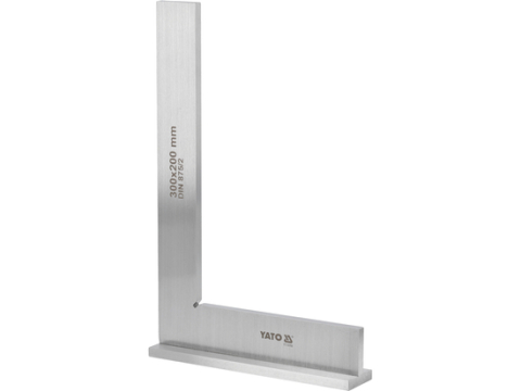 Echer vinclu drept cu talpa 300x200 mm, otel calit, DIN 875, clasa II [1]