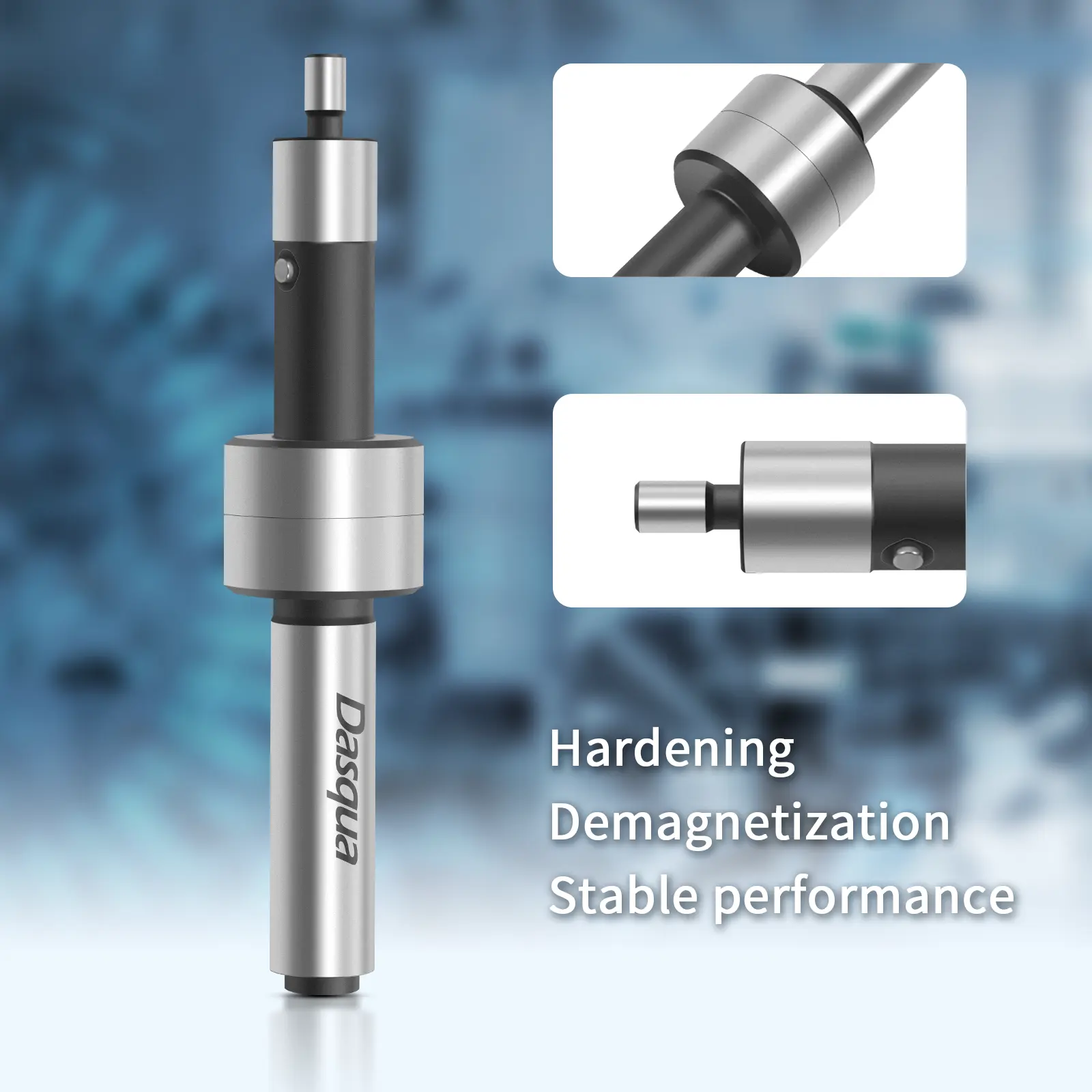 Detector de muchii mecanic nemagnetic de precizie Dasqua 5761-0010, coada 10mm, capete de contact 10mm si 4mm, precizie 0.005mm [2]