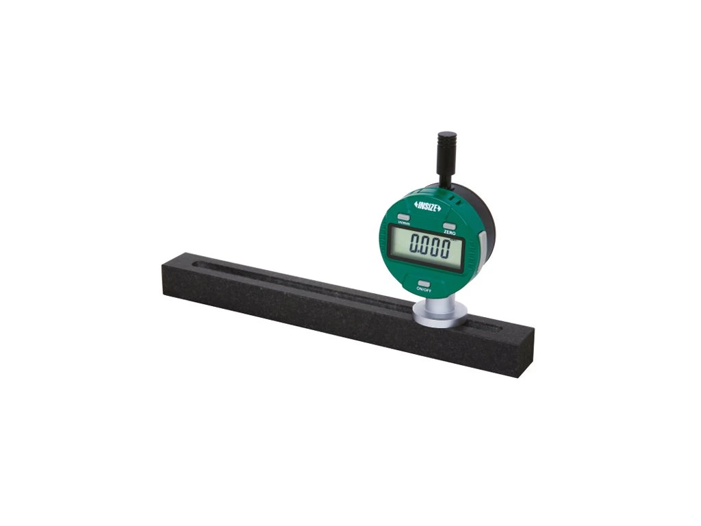 Mese de control planeitate - Instrument masurare planeitate Insize 200 mm, comparator digital, talpa granit