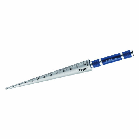 Cale, pini, lere, calibre sudura - Lera conica pana de masurat Dasqua 3-15mm x 0.1mm, precizie +/-0.05mm, inox