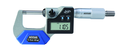 Micrometru digital ACCUD 313-001-01S, 0-25mm, rezolutie 0.001mm, IP65, iesire date [0]