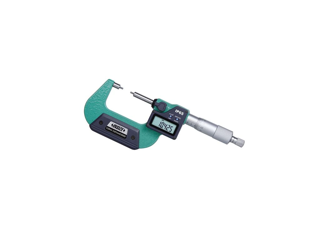 Micrometre pentru caneluri - Micrometru digital caneluri INSIZE 0-25mm, varf 5x2mm, rezolutie 0,001mm, tip A