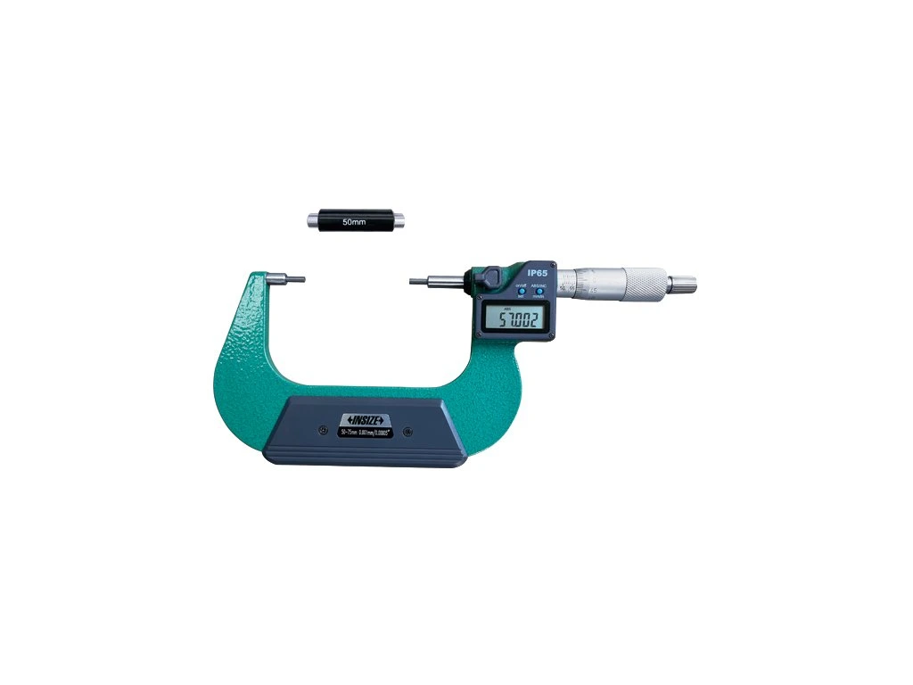 Micrometre pentru caneluri - Micrometru digital caneluri INSIZE 50-75mm, varf 10x3mm, rezolutie 0,001mm, tip B