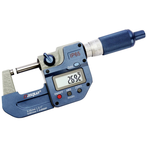 Micrometre - Micrometru exterior digital Dasqua 25–50mm x 0,001mm, precizie +/-0,003mm, IP65