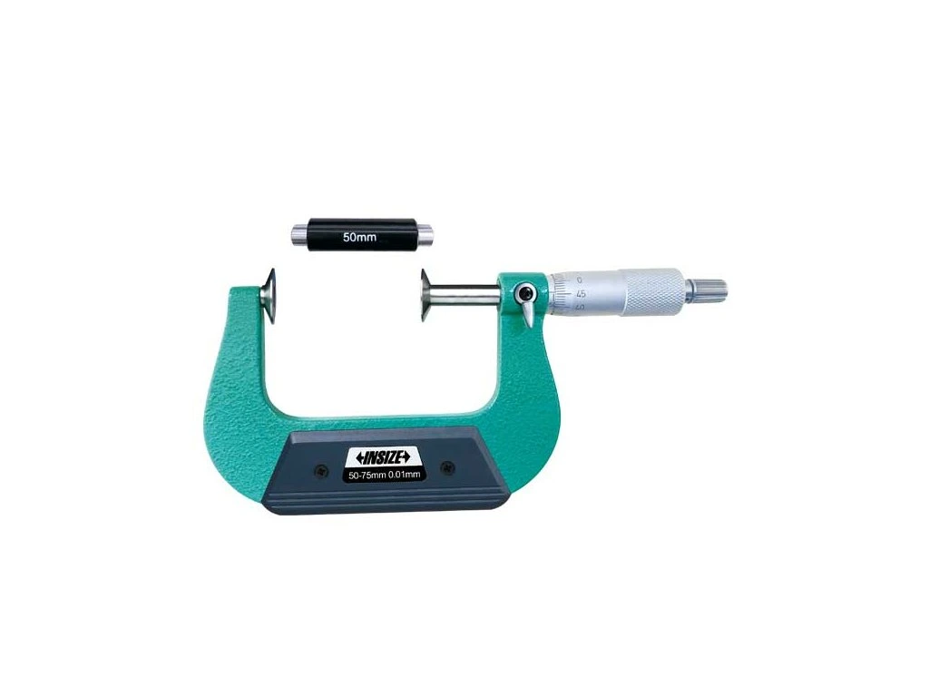 Micrometre cu disc - Micrometru mecanic cu disc Ø20mm INSIZE 50-75mm, rezolutie 0,01mm