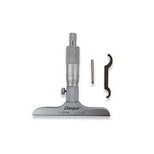 Micrometre de adancime - Micrometru mecanic de adancime Dasqua 0–25mm, rezolutie 0,01mm, precizie +/-0,04mm, baza 102mm