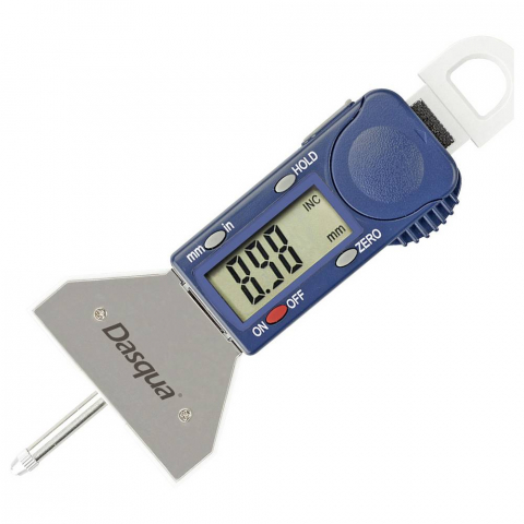 Micrometre de adancime - Dispozitiv digital de adancime Dasqua 0–25mm, rezolutie 0,01mm, precizie +/-0,03mm, baza 53mm