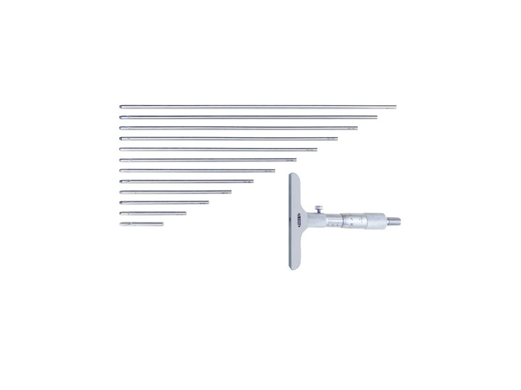 Micrometre de adancime - Micrometru mecanic de adancime INSIZE 0-300mm, rezolutie 0,01mm, talpa 101,5mm, tija plata