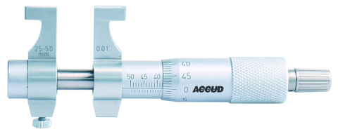 Micrometre - Micrometru mecanic de interior ACCUD 25–50mm, rezolutie 0,01mm, precizie +/-0,006mm, tip B