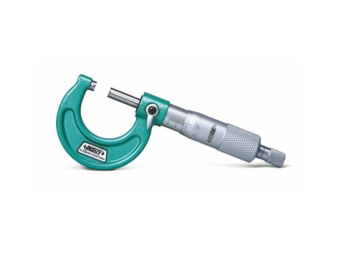 Micrometre mecanice - Micrometru mecanic INSIZE 0-25 mm, rezolutie 0,001 mm, clichet, carbura