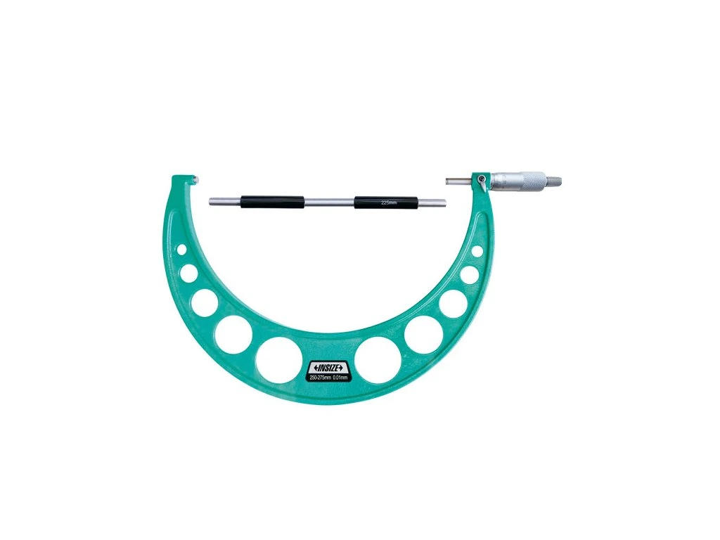 Micrometre mecanice - Micrometru mecanic exterior Insize 250–275mm, rezolutie 0,01mm, precizie +/-5µm, cu clichet