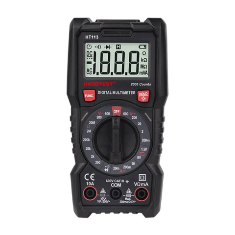 Multimetre digitale - Multimetru digital universal Habotest HT113 CAT III 600V cu Certificat Etalonare