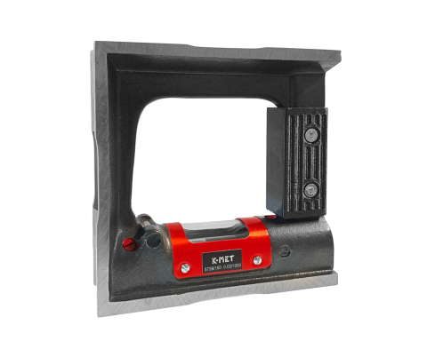 Nivele de precizie - Nivela de inalta precizie cu cadru 5739 K-MET 300mm, precizie 0,02mm/m, 2 bule de nivel, fonta