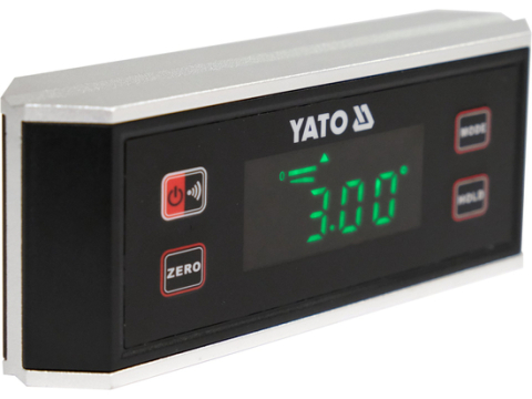 Nivela digitala inclinometru 4x90°, precizie +/-0,1°, baza magnetica, ecran LCD LED, corp aluminiu [1]