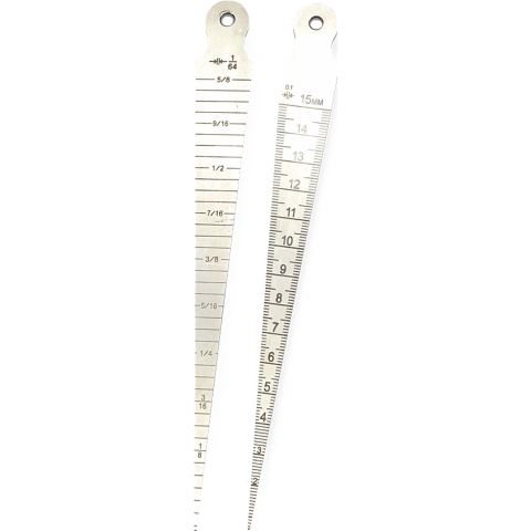 Pene de masurat - Pana de masurat plata Dasqua 1-15mm, gradatie 0,1mm, otel inoxidabil