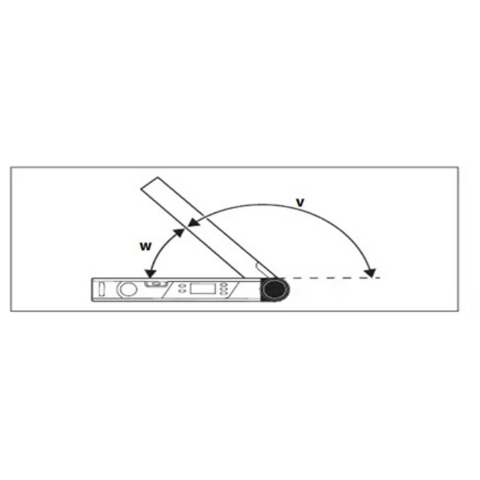 Raportor digital si nivela Dasqua 0–220°, rezolutie 0,05°, lungime 400mm [7]