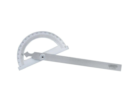 Raportoare - Raportor mecanic simplu INSIZE 80x120 mm, 0-180°, precizie 0,3°, otel inoxidabil