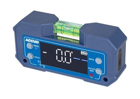 Instrumente de masurat planeitati si unghiuri - Raportor si nivela digitala cu Bluetooth ACCUD 0–360°, 2 axe, bula, talpi magnetice, acumulator