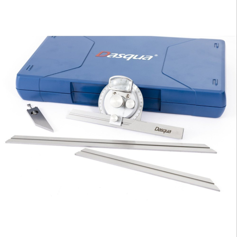 Raportor universal Dasqua 0–360°, cu lupa si nonius, precizie +/-5', reglaj fin [2]