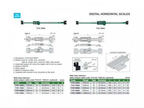 Rigla digitala orizontala INSIZE 0-100 mm, rezolutie 0.01 mm, iesire date [2]