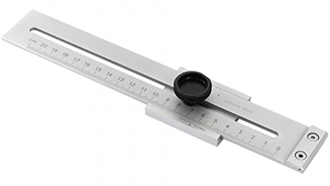 Rigla de marcaj Dasqua 300mm, otel inoxidabil calit, scala laser, precizie +/-0,1mm [1]