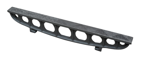 Instrumente de masurat planeitati si unghiuri - Rigla planeitate tip pod K-MET 1500x60 mm, fonta, clasa 2, DIN 876