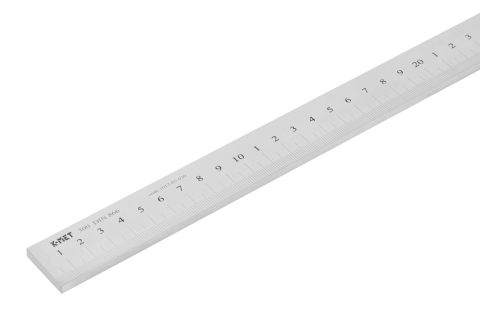 Instrumente de masurat planeitati si unghiuri - Rigla rigida din otel de planeitate si trasaj gradata in mm K-MET 300x25x5 mm, DIN 866/B