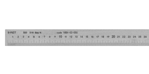 Rigla rigida din otel de planeitate si trasaj gradata in mm K-MET 1001-07-100, 1000x40x8mm, DIN 866/A [1]