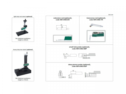 Rugozimetru universal INSIZE ISR-C002, 21 parametri, domeniu 160 um [3]
