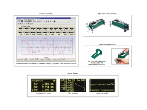 Rugozimetru universal INSIZE ISR-C002, 21 parametri, domeniu 160 um [2]