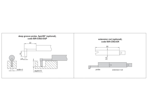 Rugozimetru universal INSIZE ISR-C301, 22 parametri, domeniu +/-160 um, forta de masurare 0,75mN [4]