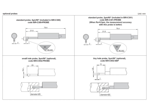 Rugozimetru universal INSIZE ISR-C301, 22 parametri, domeniu +/-160 um, forta de masurare 0,75mN [5]