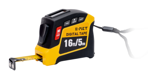 Rulete - Ruleta digitala K-MET de 5 m, latime banda 19 mm, cu afisaj OLED
