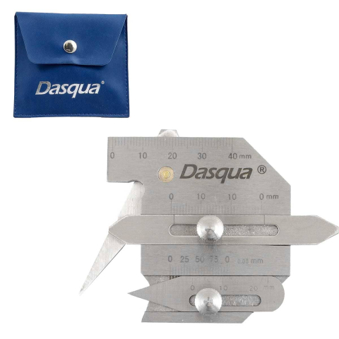 Calibre sudura - Calibru pentru sudura Dasqua multicontrol, cu surub de blocare, 99x84mm