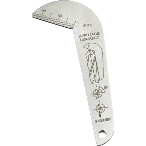 Calibre sudura - Calibru pentru burghie 118° Dasqua, verificare varf elicoidal pana la Φ50 mm, inox