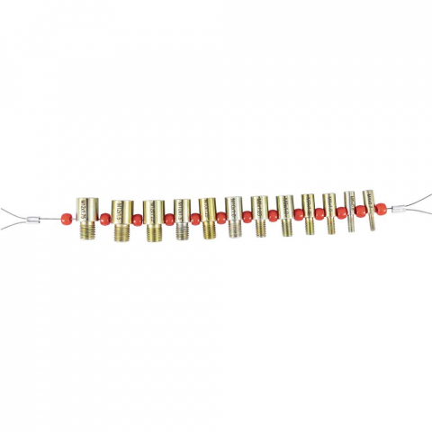 Set 26 piese pentru verificare filet metric M4–M12 si inch 6–20 Dasqua, suruburi si piulite, otel zincat [6]