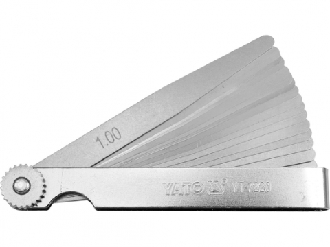 Seturi de lere - Set 17 lere din otel inoxidabil pentru atelier, domeniu grosimi 0,02-1,00 mm, lungime 100mm, latime 10mm