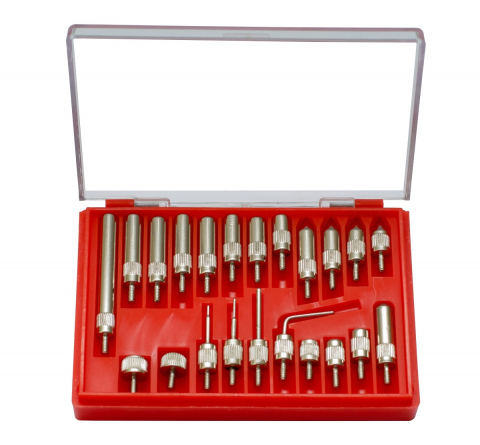 Accesorii pentru ceasuri comparatoare - Set 22 palpatoare extensii adaptoare K-MET pentru ceas comparator, filet M2.5