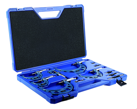 Set 3 micrometre mecanice de exterior ACCUD 0-75mm, rezolutie 0.01mm, etaloane incluse [0]